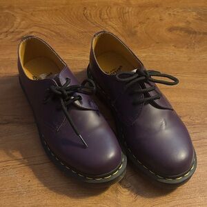Dr. Martens Dark Purple Oxford Lace-Up Shoes